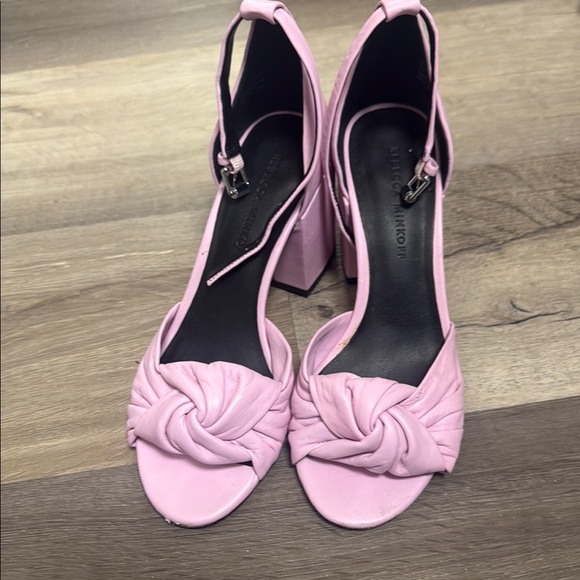 Rebecca Minkoff Light Pink Knotted Heels - Picture 2 of 6